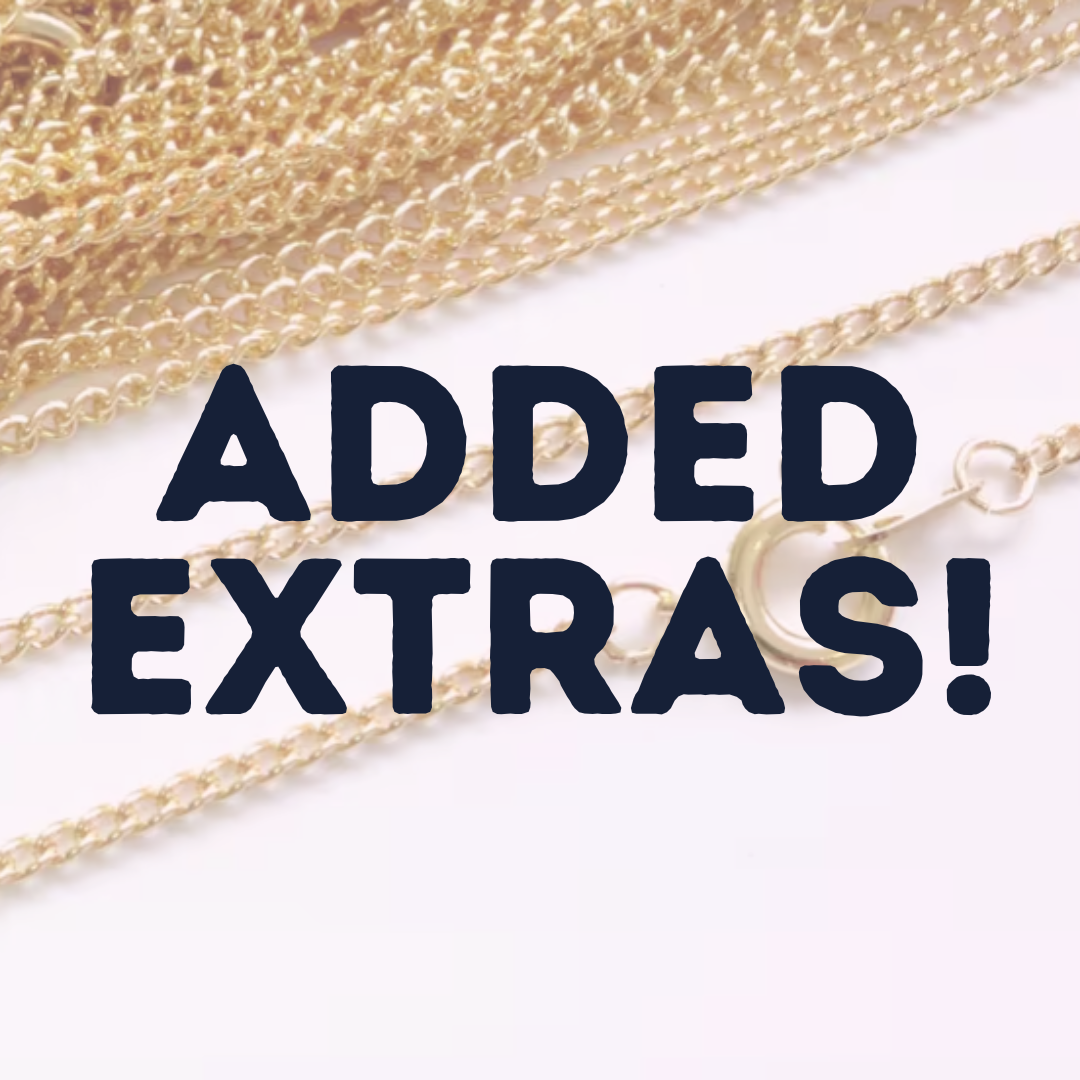 Added Extras - Chains, keychains & chain extenders!