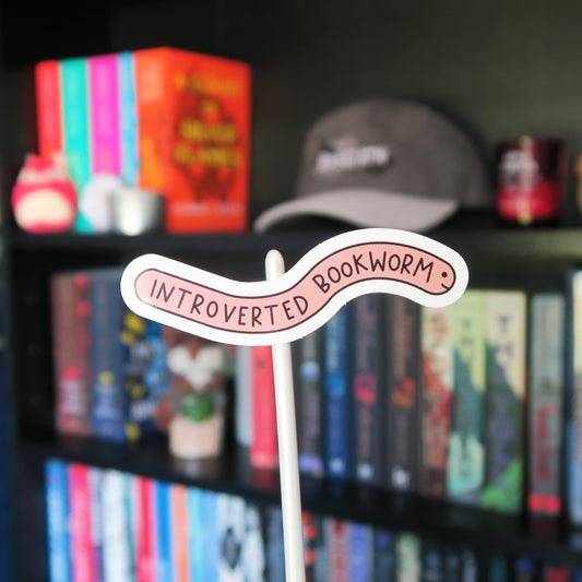 Introverted Bookworm Sticker