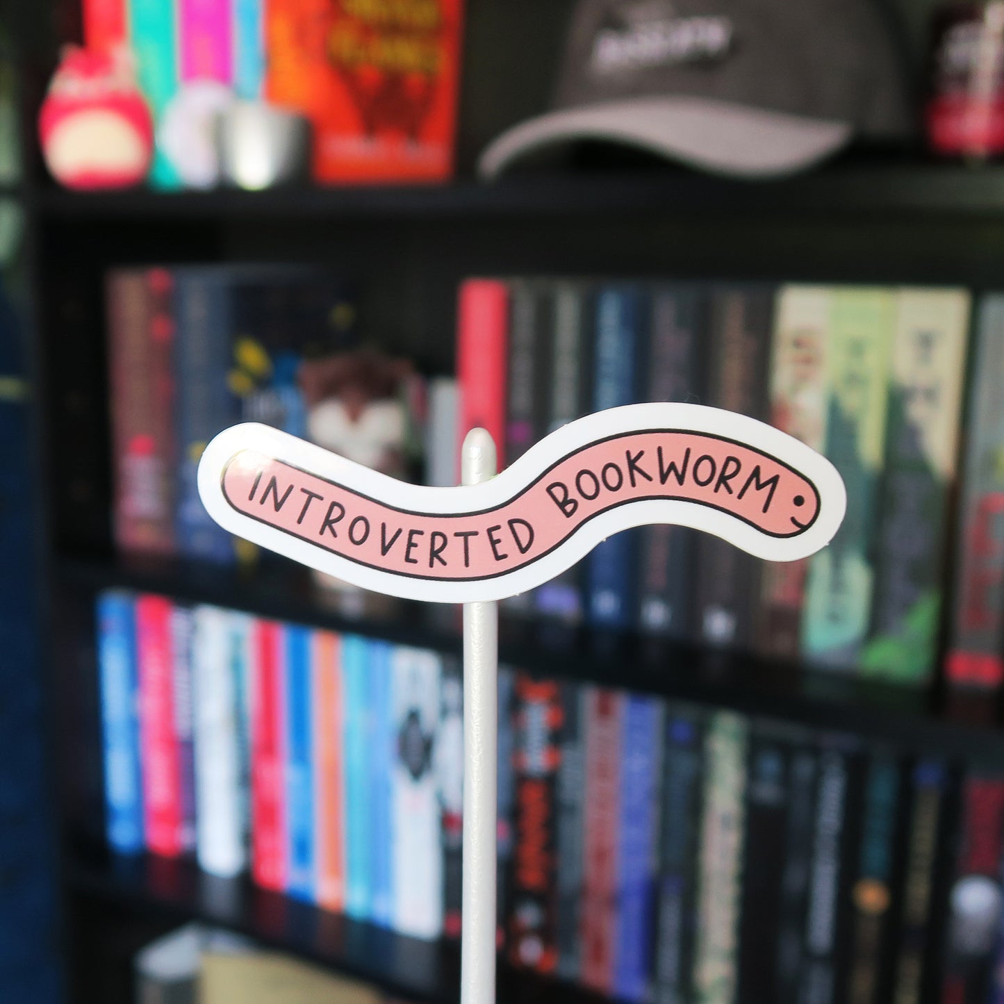 Introverted Bookworm Sticker