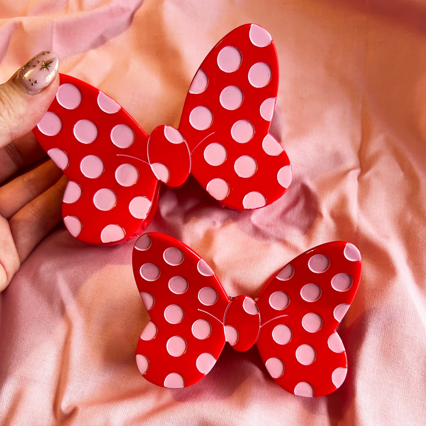 DISCONTINUED - Polka Dot Bow Hair Claw